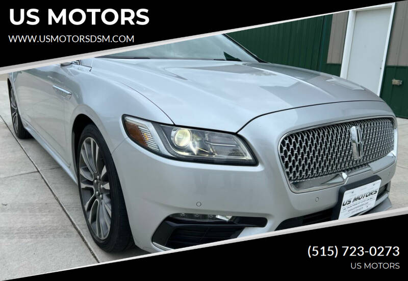 2019 Lincoln Continental for sale at US MOTORS in Des Moines IA