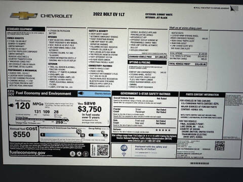 2022 Chevrolet Bolt EV 1LT