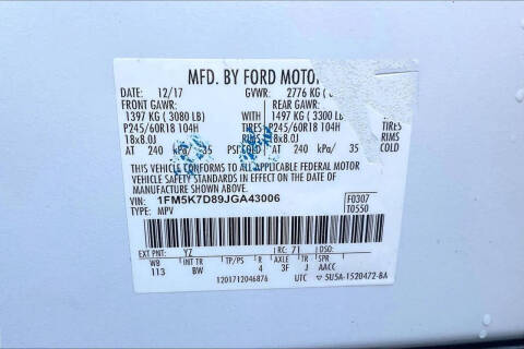 2018 Ford Explorer XLT