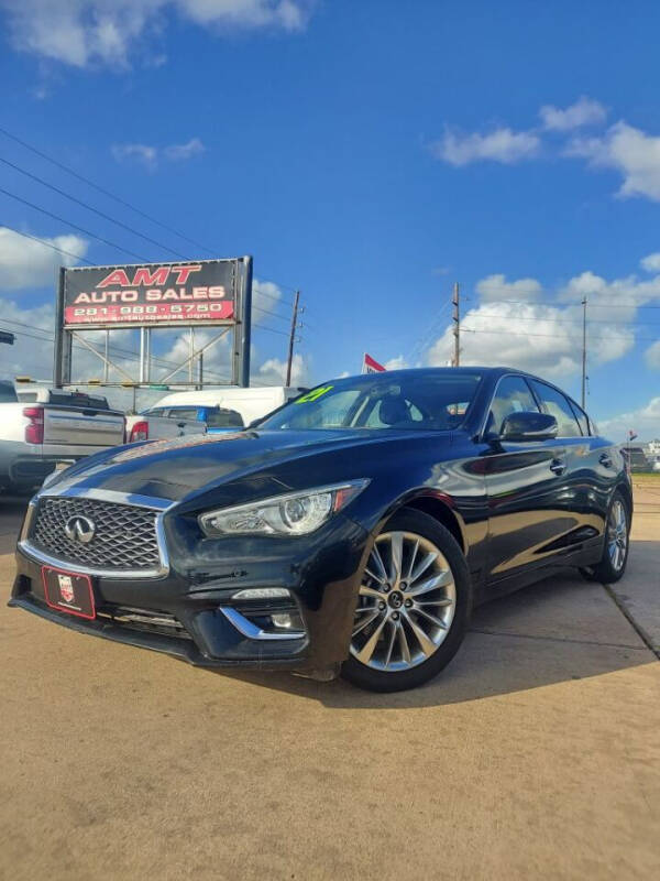 2021 Infiniti Q50 for sale at AMT AUTO SALES LLC in Houston TX