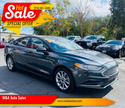 2017 Ford Fusion for sale at M&A Auto Sales in Sacramento CA