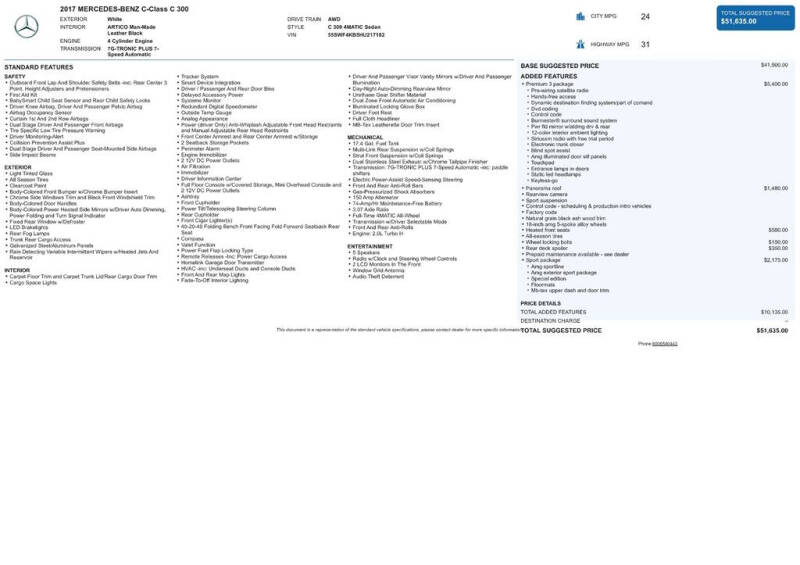 2017 Mercedes-Benz C-Class