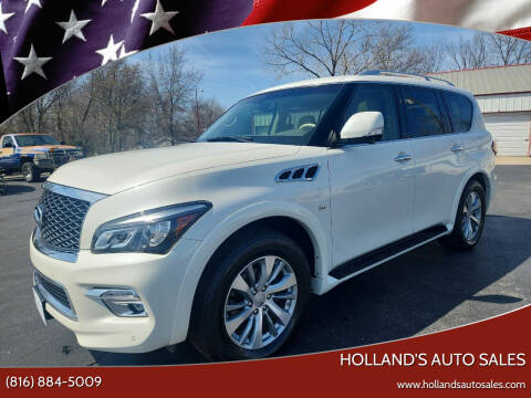 2015 Infiniti QX80 for sale at Holland's Auto Sales in Harrisonville MO
