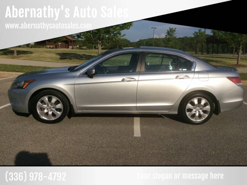 2008 Honda Accord for sale at Abernathy's Auto Sales in Kernersville NC