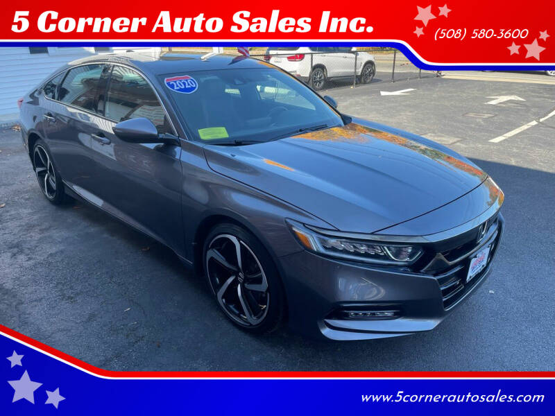 2020 Honda Accord for sale at 5 Corner Auto Sales Inc. in Brockton MA