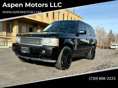 2008 Land Rover Range Rover for sale at Aspen Motors LLC in Denver CO