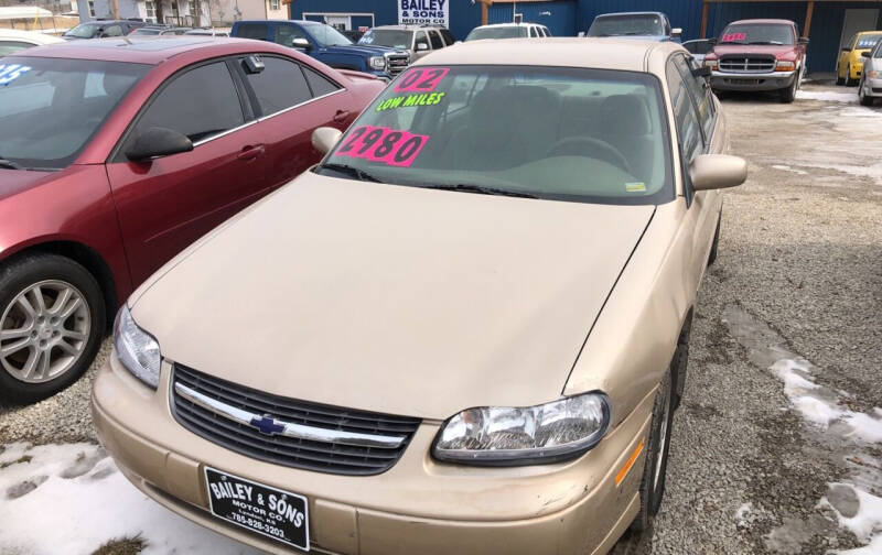 2002 Chevrolet Malibu for sale at Bailey & Sons Motor Co in Lyndon KS