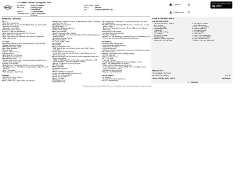 2014 MINI Countryman Cooper