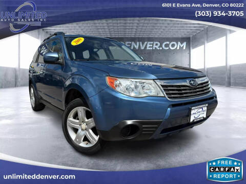 2009 Subaru Forester for sale at Unlimited Auto Sales in Denver CO