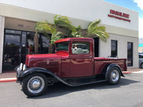1934 Ford F-100 for sale at HIGH-LINE MOTOR SPORTS in Brea CA