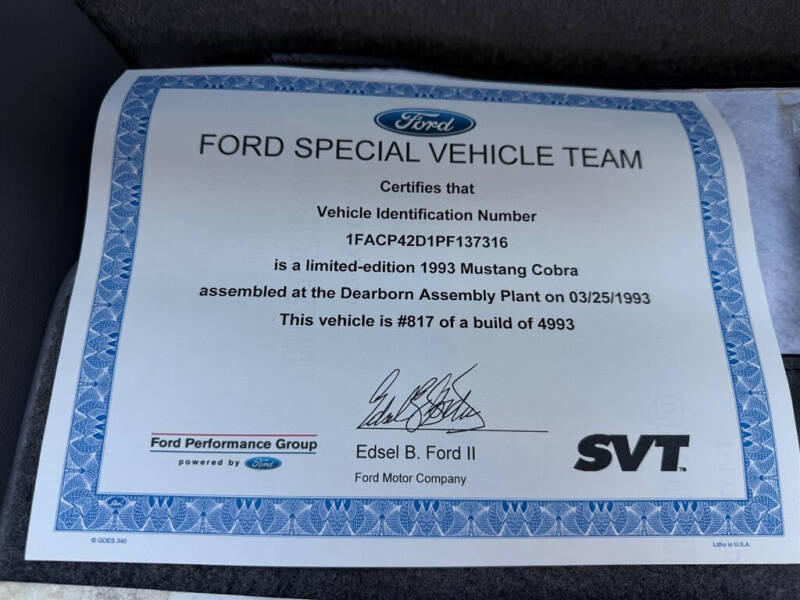 1993 Ford Mustang SVT Cobra