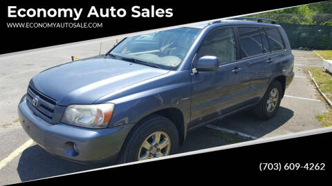 2005 Toyota Highlander for sale at Economy Auto Sales in Dumfries VA