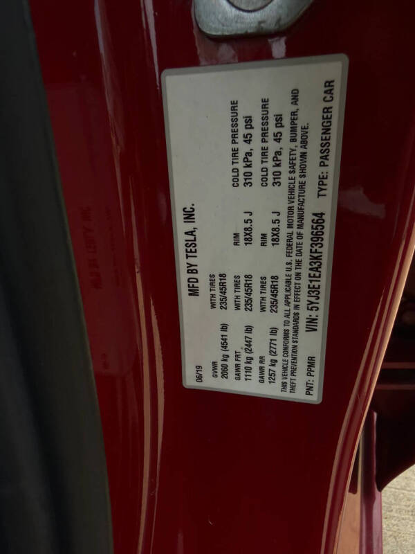 2019 Tesla Model 3