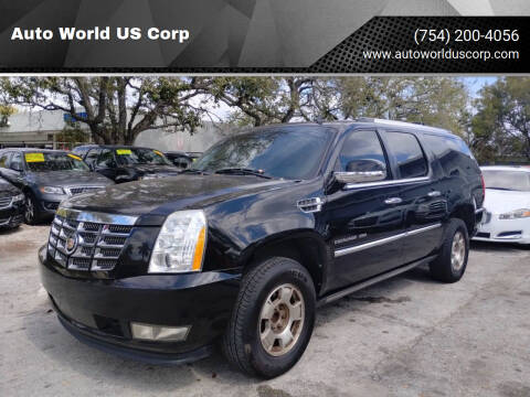 2011 Cadillac Escalade ESV for sale at Auto World US Corp in Plantation FL