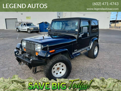 1988 Jeep Wrangler for sale at LEGEND AUTOS in Peoria AZ