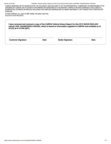 2012 Buick Enclave Leather