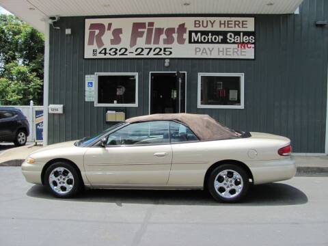 1999 Chrysler Sebring for sale at R's First Motor Sales Inc in Cambridge OH