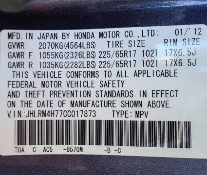 2012 Honda CR-V EX-L