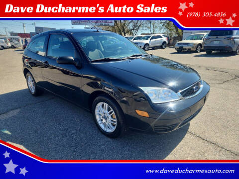 2007 Ford Focus for sale at Dave Ducharme's Auto Sales in Lowell MA