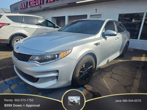 2016 Kia Optima for sale at 999 Down Drive.com powered by Any Credit Auto Sale in Chandler AZ