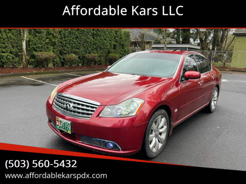 2007 Infiniti M35 for sale at Affordable Kars LLC in Portland OR