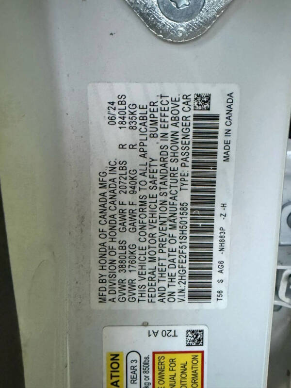 2025 Honda Civic Sport