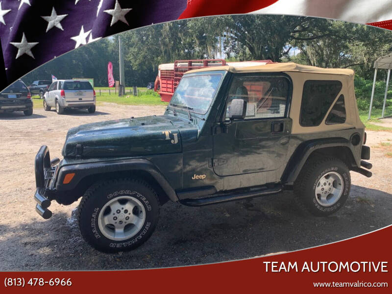 1997 Jeep Wrangler for sale at TEAM AUTOMOTIVE in Valrico FL