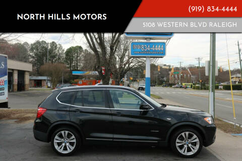 2013 BMW X3 for sale at NORTH HILLS MOTORS in Raleigh NC