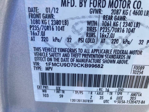 2012 Ford Escape XLT