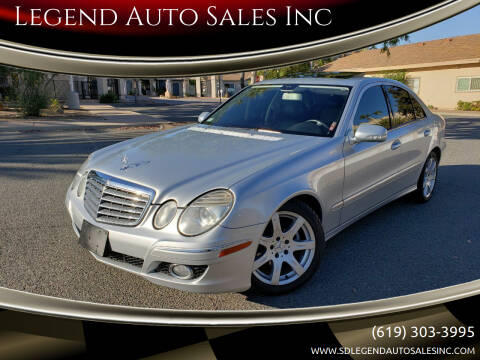 2007 Mercedes-Benz E-Class for sale at Legend Auto Sales Inc in Lemon Grove CA