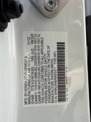 2022 Honda Odyssey Elite