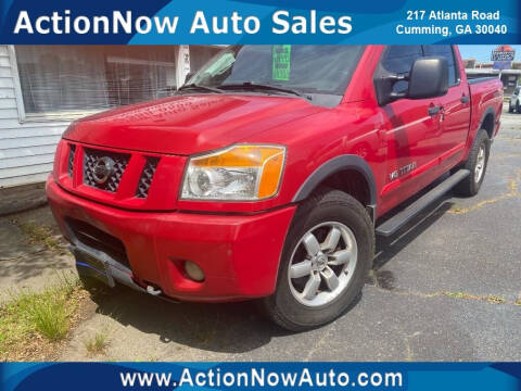2012 Nissan Titan for sale at ACTION NOW AUTO SALES in Cumming GA