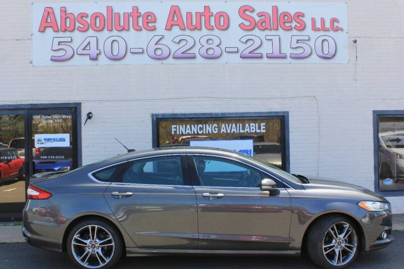 2016 Ford Fusion for sale at Absolute Auto Sales in Fredericksburg VA