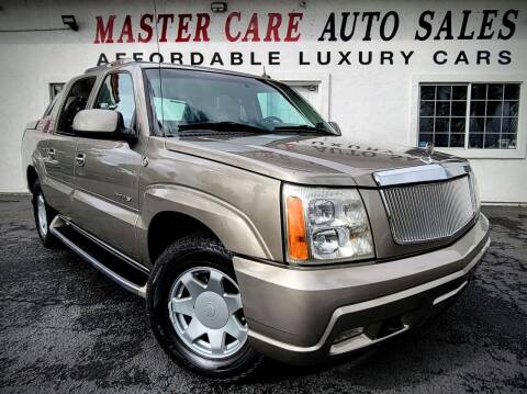 2002 Cadillac Escalade EXT for sale at Mastercare Auto Sales in San Marcos CA