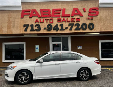 2016 Honda Accord for sale at Fabela's Auto Sales Inc. in South Houston TX