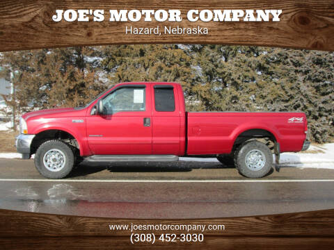 2002 Ford F-250 Super Duty for sale at Joe's Motor Company in Hazard NE