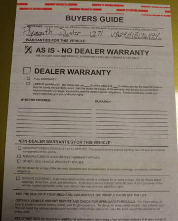 1971 Plymouth Duster