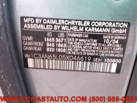 2005 Chrysler Crossfire Limited