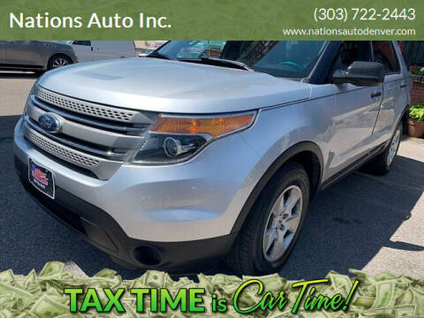 2014 Ford Explorer for sale at Nations Auto Inc. in Denver CO
