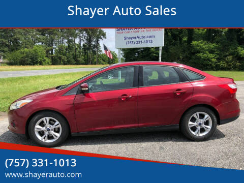 2014 Ford Focus for sale at Shayer Auto Sales in Cape Charles VA
