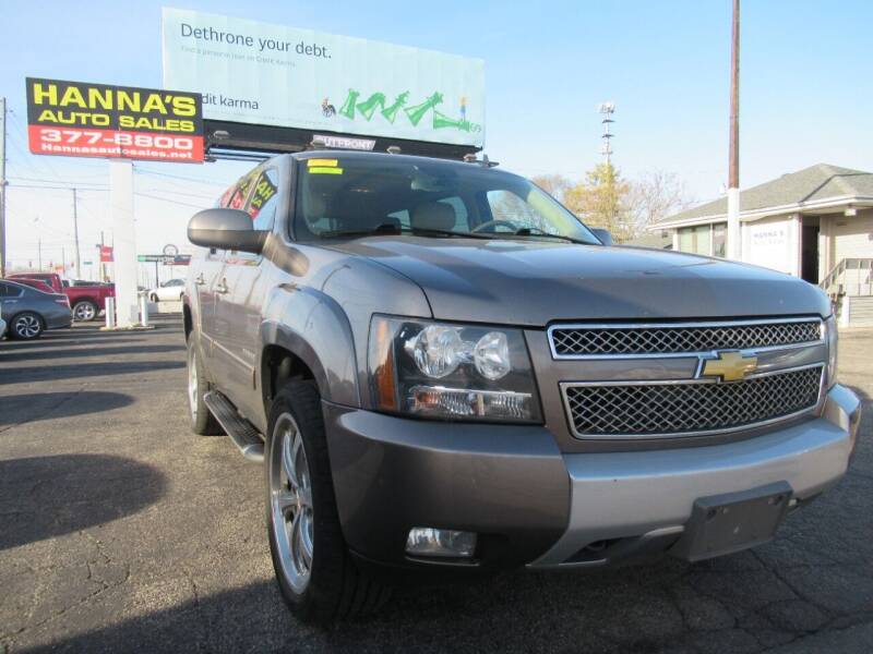 2013 Chevrolet Tahoe for sale at Hanna's Auto Sales in Indianapolis IN