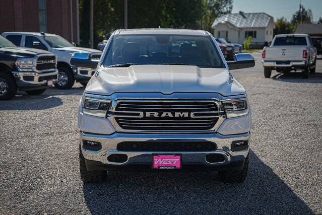 Used 2019 RAM Ram 1500 Pickup Laramie with VIN 1C6SRFRT7KN855595 for sale in Preston, ID