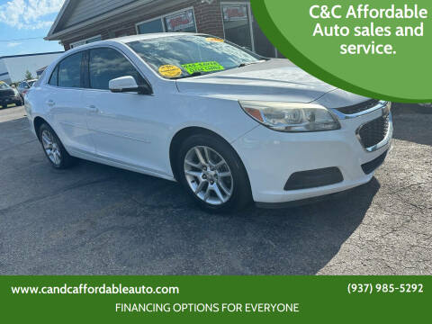 2015 Chevrolet Malibu for sale at C&C Affordable Auto sales and service. in Tipp City OH