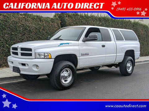 2001 Dodge Ram Pickup 2500 for sale at CALIFORNIA AUTO DIRECT in Costa Mesa CA