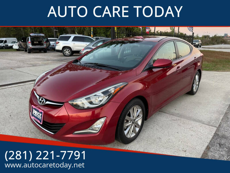 2015 Hyundai Elantra for sale at AUTO CARE TODAY in Spring TX