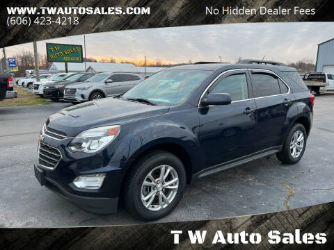 2016 Chevrolet Equinox for sale at T W Auto Sales in Science Hill KY