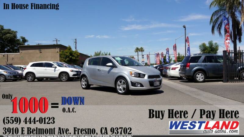 2014 Chevrolet Sonic for sale at Westland Auto Sales in Fresno CA