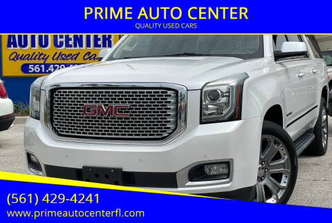 2016 GMC Yukon XL for sale at PRIME AUTO CENTER in Palm Springs FL