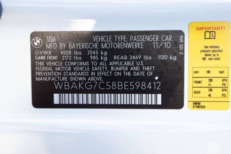 2011 BMW 3 Series 335i