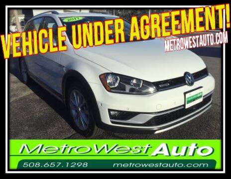 2017 Volkswagen Golf Alltrack for sale at Metro West Auto in Bellingham MA